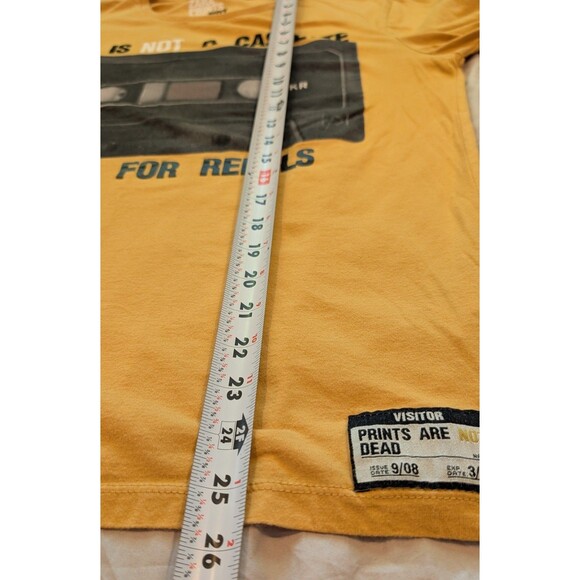ZARA Prints Are Not Dead T-Shirt LARGE Not A Cassette Music For Rebels Unisex? - Picture 7 of 7